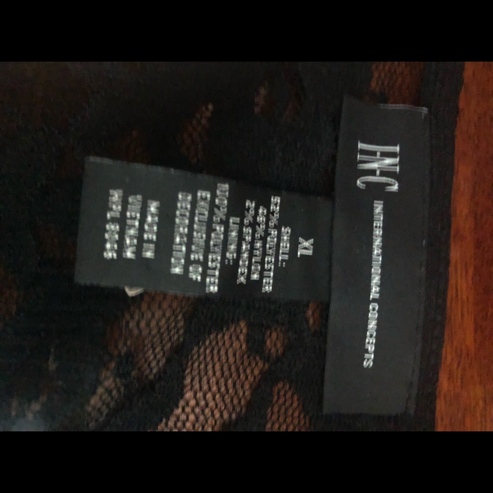 SOLD-,Beautiful Black Lace Bell Sleeve Blouse - Picture 7 of 7